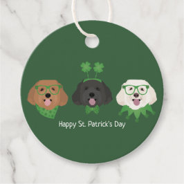 Lycklig St patricks day Maltipoo Hundar Gåvor Etiketter