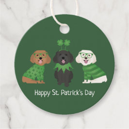 Lycklig St patricks day Maltipoo Hundar Gåvor Etiketter