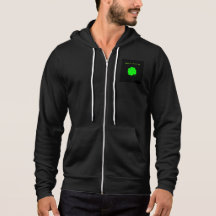 Lycklig St. Patrick's Day Manar Fullt-Zip Hoodie