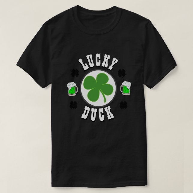 Lycklig St patrick's day Manar Novelty Mode Lucky T Shirt (Design framsida)