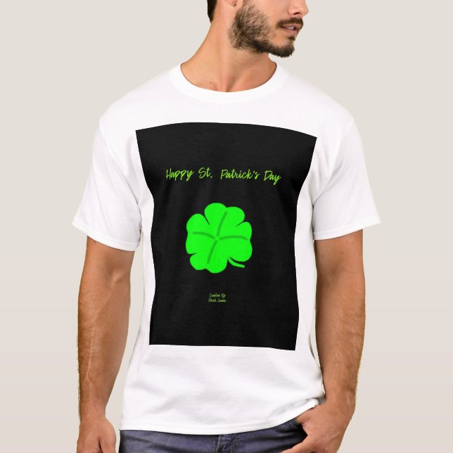 Lycklig St. Patrick's Day Manar White Basic T Shir T Shirt (Framsida)