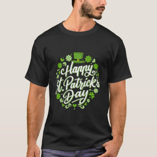 Lycklig St patricks day med schamkrukor för irländ T Shirt