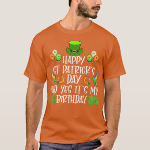 Lycklig St patricks day: Min födelsedag Born Irish T Shirt