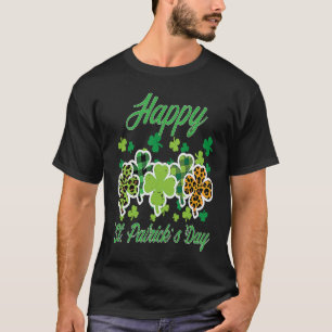 Lycklig St patricks day Mönster Saint Pattys Women T Shirt