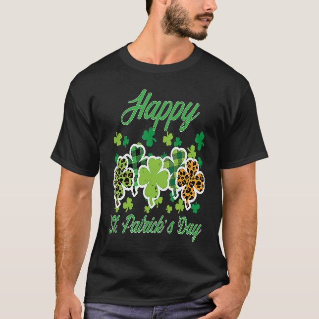 Lycklig St patricks day Mönster Saint Pattys Women T Shirt (Framsida)