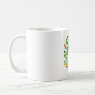 Lycklig St. Patrick's Day-mugg – Lucky Shamrock Ka Kaffemugg