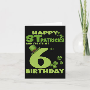 Lycklig St patricks day och ja, det är min 6e föde Kort