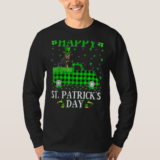 Lycklig St patrick's day och Shamrock T Shirt (Framsida)