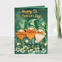 Lycklig St. Patrick's Day och tre leprechaun