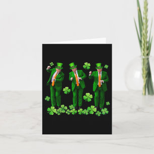 Lycklig St patricks day ordförande Trump Dancing S Kort