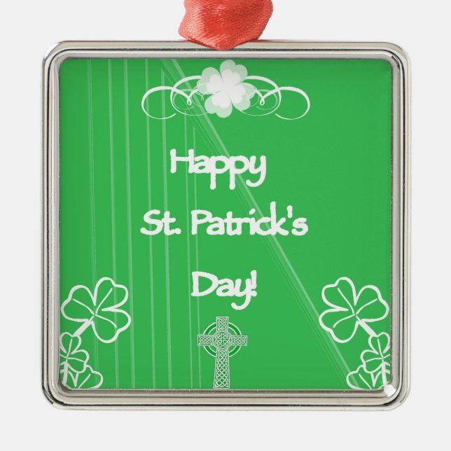 Lycklig St. Patrick's Day Ornament (Framsidan)