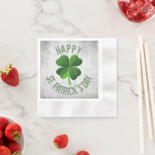 Lycklig St. Patrick's Day Papper Napkins Pappersservett (Insitu)