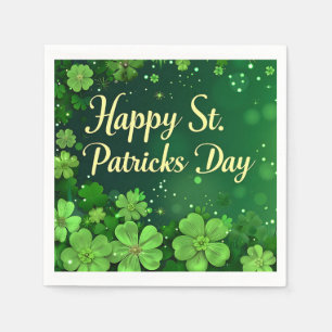 Lycklig St. Patrick's Day Pappersservett