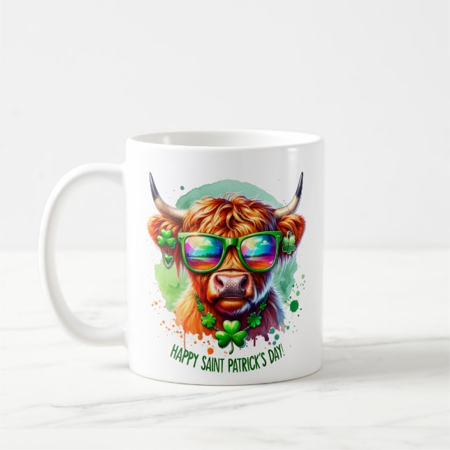 Lycklig St. Patrick's Day Party Kaffemugg (Vänster)