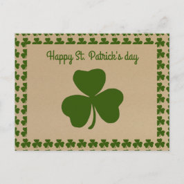 Lycklig St. Patrick's day - Patron Saint of Irelan Vykort
