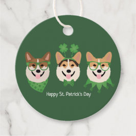 Lycklig St patricks day Pembroke Welsh Corgi Hunda Gåvor Etiketter