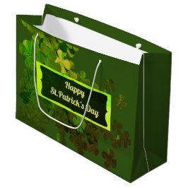 Lycklig St.Patrick's Day,personlig Large Gift Bag