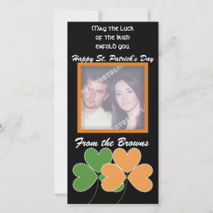 Lycklig St. Patrick's Day Photo Cards