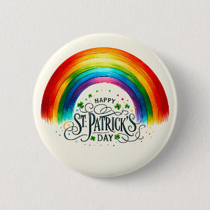 Lycklig St. Patrick's Day Pin Knapp