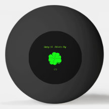 Lycklig St. Patrick's Day Ping Pong Boll