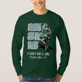 Lycklig St patrick's day Pinup Girl med Shamrock T Shirt