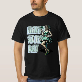 Lycklig St patrick's day Pinup Girl med Shamrock T Shirt