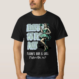 Lycklig St patrick's day Pinup Girl med Shamrock T Shirt
