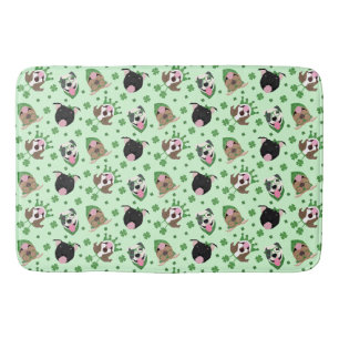 Lycklig St patricks day Pit Bull Dogs Badrumsmatta