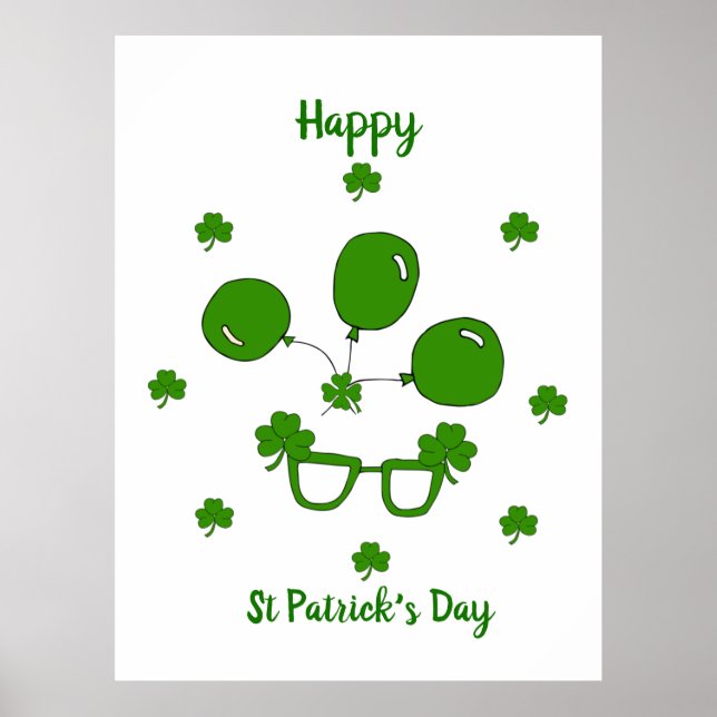 Lycklig St patrick's day Poster (Framsidan)