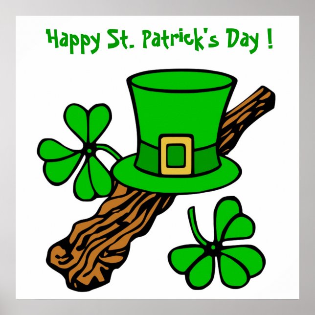 LYCKLIG ST.PATRICK'S DAY POSTER (Framsidan)