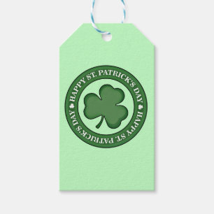Lycklig St. Patricks Day Presentetikett
