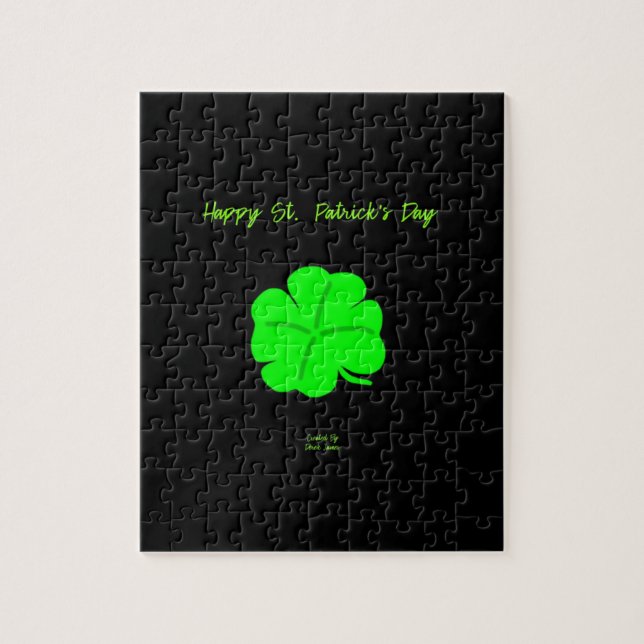 Lycklig St. Patrick's Day Puzzle 20,3 cm x 25,4 cm Pussel (Vertikal)