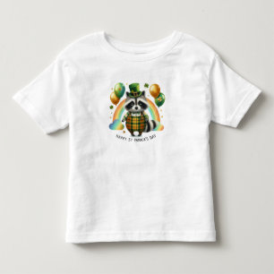 Lycklig St. Patrick's Day Raccoon T Shirt
