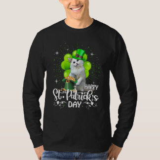Lycklig St patrick's day Ragdoll Cat Shamrock Luck T Shirt