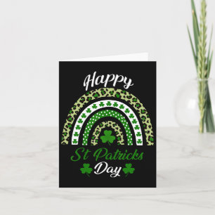 Lycklig St patricks day Rainbow St patricks day Tu Kort