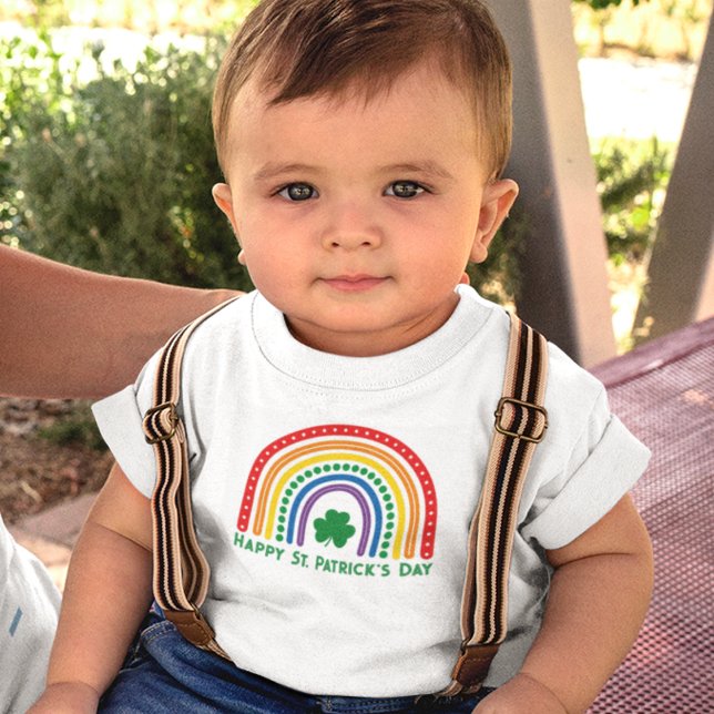 Lycklig St. Patrick's Day Rainbow T Shirt (Skapare uppladdad)