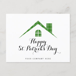 Lycklig St. Patrick's Day Real Gods House Vykort