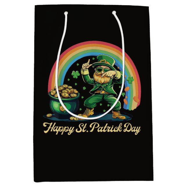 Lycklig St Patricks Day Rolig Leprechaun (Framsidan)