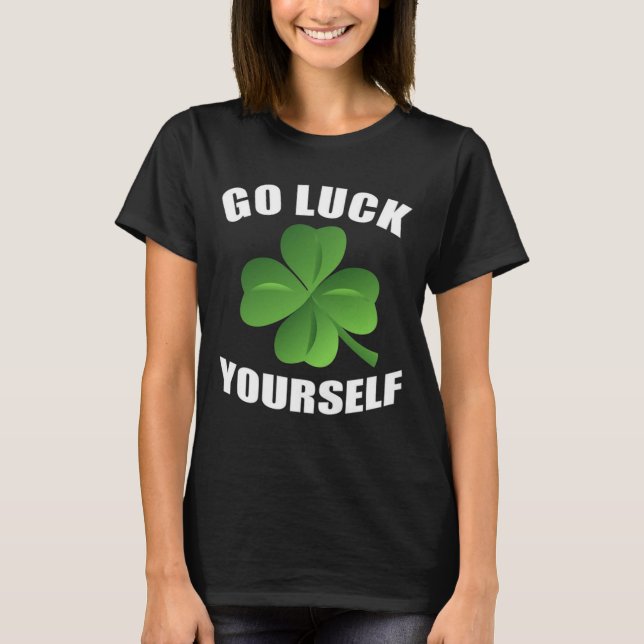 Lycklig St patrick's day Roligt Funny Lucky Charm T Shirt (Framsida)