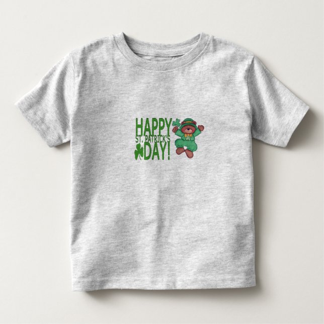 Lycklig St. Patrick's Day Ruffle Tee (Framsida)