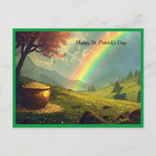 Lycklig St. Patrick's Day scen Helg Vykort