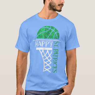 Lycklig St patricks day Shamrock Basketball Player T Shirt