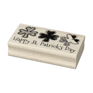 Lycklig St. Patrick's Day Shamrock Cookies Frimärk Stämpel