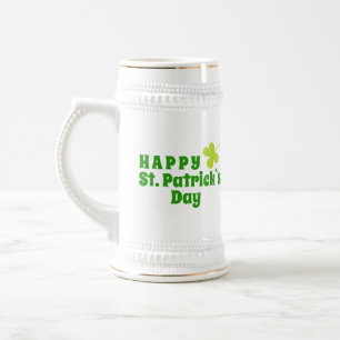 Lycklig St Patrick's day Shamrock Grönt Sejdel