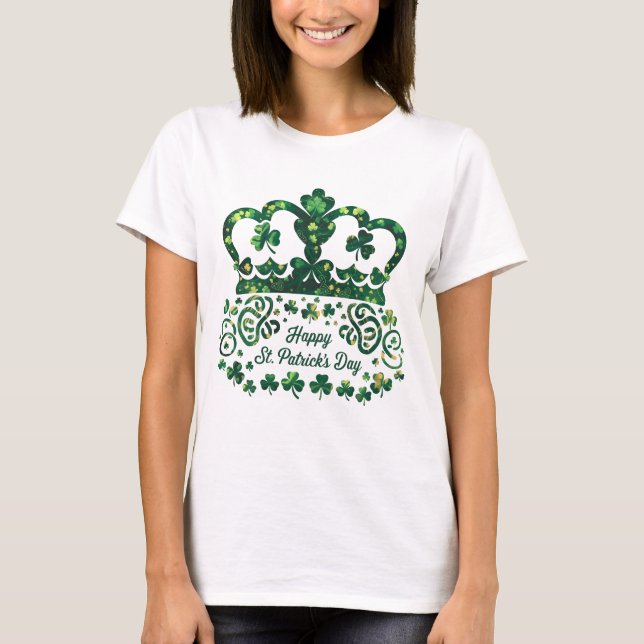 Lycklig St. Patricks Day Shamrock Irish Saint Patr T Shirt (Framsida)