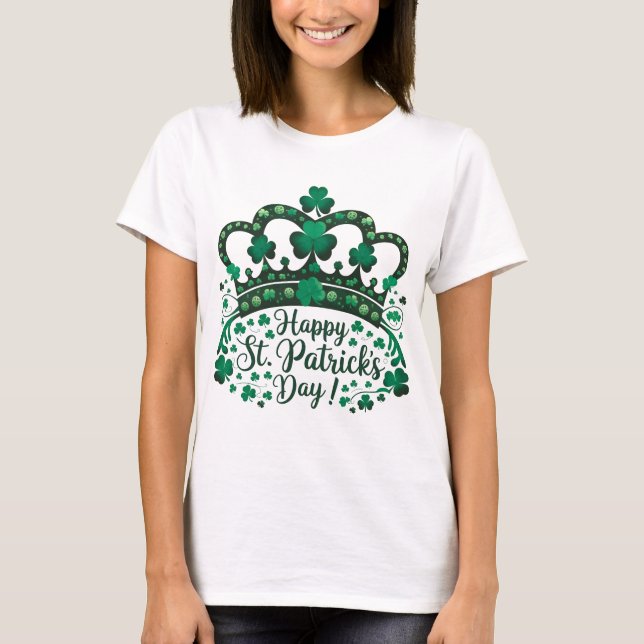 Lycklig St. Patricks Day Shamrock Irish Saint Patr T Shirt (Framsida)