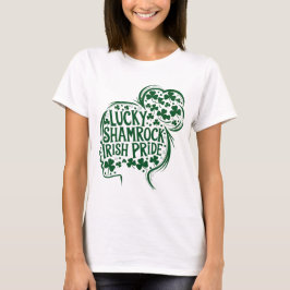 Lycklig St. Patricks Day Shamrock Irish Saint Patr T Shirt