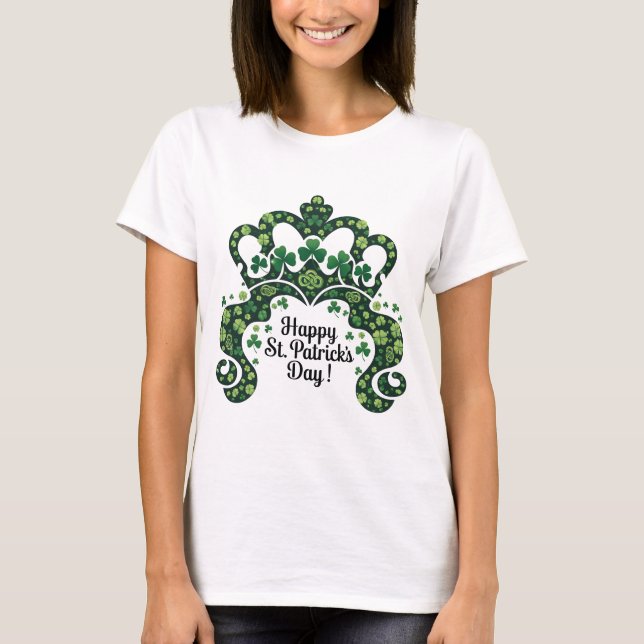 Lycklig St. Patricks Day Shamrock Irish Saint Patr T Shirt (Framsida)