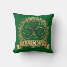 Lycklig St Patrick's Day Shamrock Irländsk  Kudde