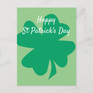 Lycklig St patrick's day Shamrock Löv Irish Anpass Vykort